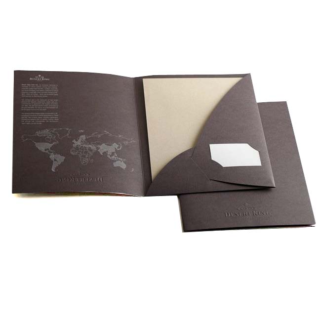 Custom Made A4 A3 Marketing Corporate Presentation Folder Pocket Custom Printing Paper File Folder